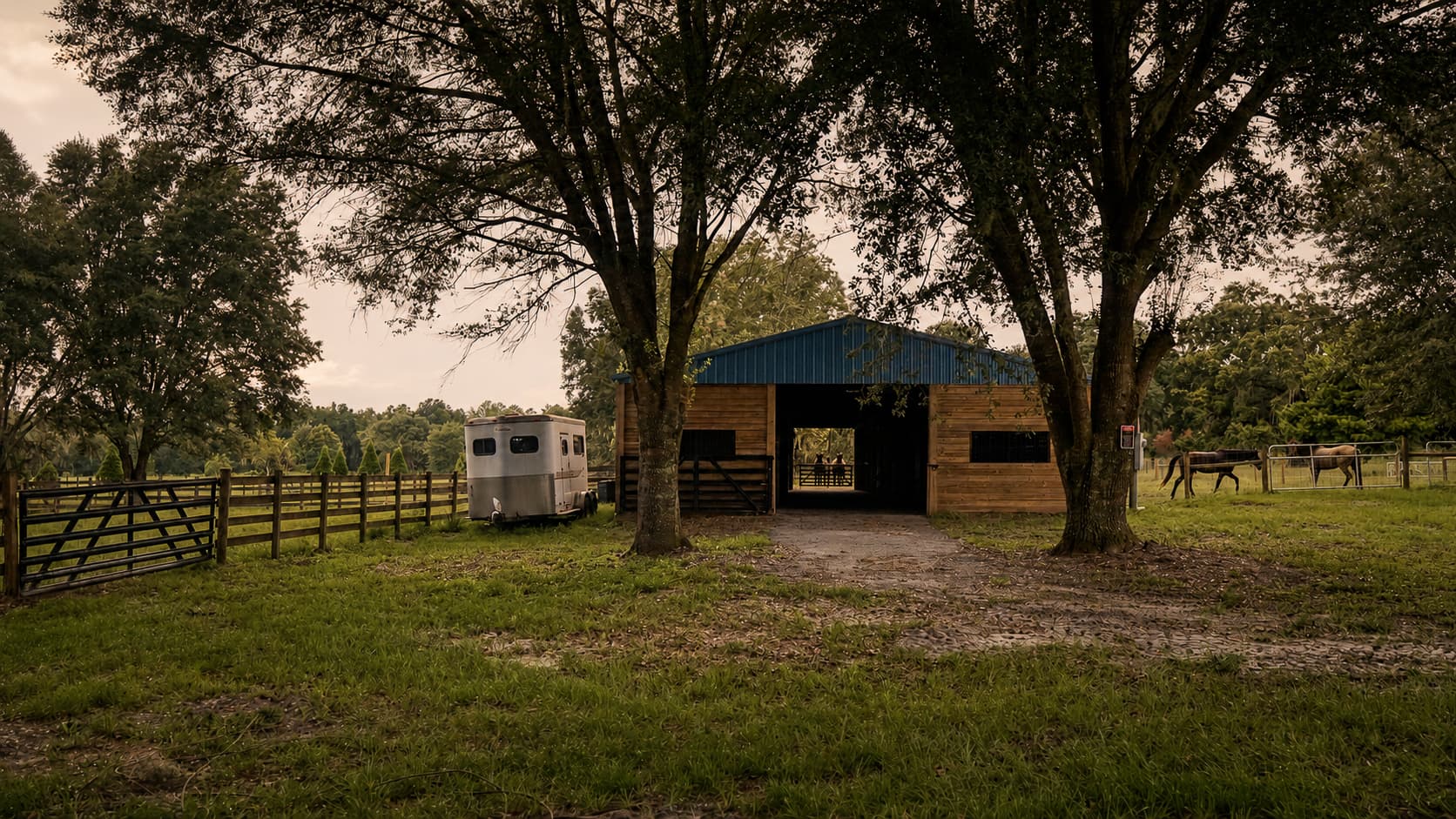 The stable exterior at Pampa Ranch